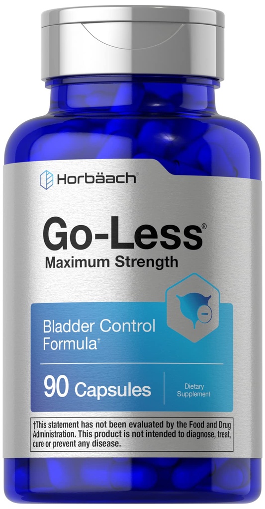 Horbäach Go Moins de supplément de contrôle de la vésicule de 90 Capsules de 100 Pilules de force maximale pour les femmes et les hommes de formule sans OGM et sans gluten