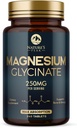 Magnesium Glycinate Chelated for Max Absorption - Supports Bone, Muscle, Nerves & Heart Health, Nature's Sleep and Stress Support, Best Magnesium Supplement Pills for Whole Body Support - 240 Tablets