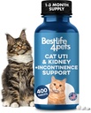 Cat UTI Remedy & Rein Support for Cats, Natural Urinary Tract Infection and Cat Bladder Crystals Traitement aide à rincer les pierres de rein, élimine l'infection, et améliore la santé des reins, 400 pilules minuscules