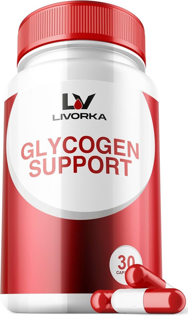 1 Pack - Glycogen Support, Glycogen Control Advanced Formula, Glycogen Capsules, Glycogen Fix avec des ingrédients puissants, 30 Capsules par bouteille pendant 30 jours