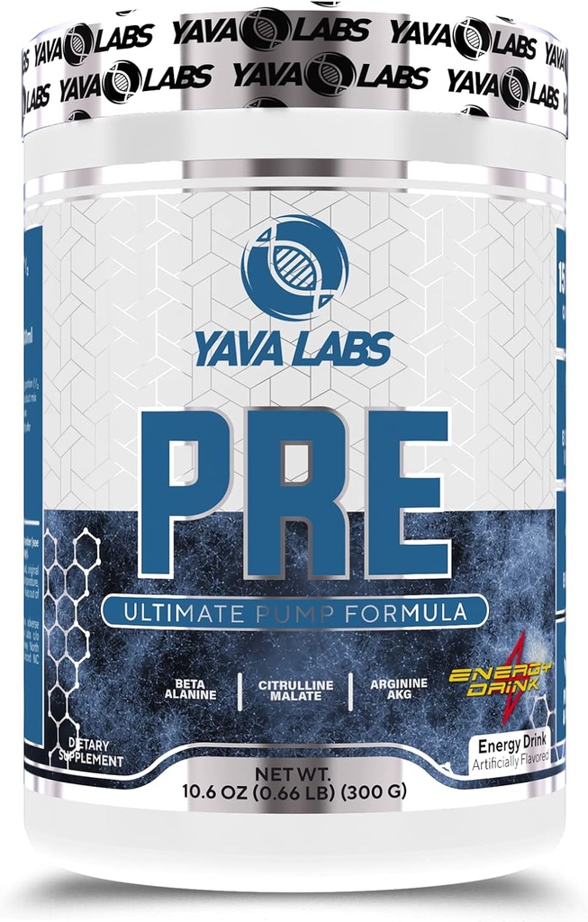 Yava Labs PRE Formule de pompe ultime d'entraînement (boissons énergétiques)