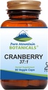 Pure Mountain Botanicals Pilules de canneberge Kosher Capsules végétaliennes avec 400mg Supplément d'extrait concentré de canneberge