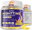 Mélatonine 10mg Gummies, Métabolisme de nuit Gummies pour les adultes, Crush Excess Hoarding pendant que vous vous reposez, promouvoir Zzz santé, avec Magnésium, Ashwagandha, 5-HTP, GABA, 100% sans médicament, sans sucre, 2paquets