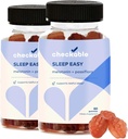 Checkable® Melatonin Gummy - 120 Compte - Melatonin, Passiflora et vitamine B6 - Frais de gluten, végétalien et non-OGM