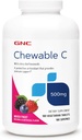 GNC Vitamin C 500mg, Provides Immune Support, Mixed Fruit, 180 Servings