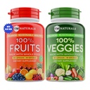 Supplément de fruits et légumes Vitamines pour les hommes et les femmes - Super Fruits et légumes Capsules pour soutenir des niveaux équilibrés de nutrition et d'énergie - Super aliments naturels entiers 90 Compte (paquet de 2)