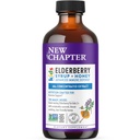 Nouveau chapitre Syrup pour les enfants de la mûre aînée, défense immunitaire avancée pour les 2 ans et plus, 64x Elderberry concentré, sucré avec le miel de qualité A apaisante de la gorge, projet non-OGM vérifié, 4 Fl Ounce