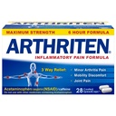 Capettes de formule de douleur inflammatoire avec 3 ingrédients actifs : Aspirine, acétaminophène et caféine, Blanc, 28 Nombre (paquet de 1)