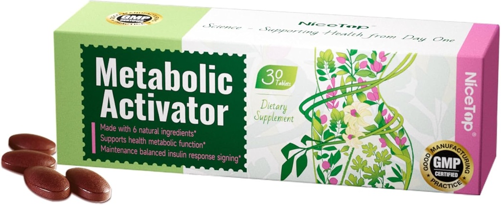 Activateur métabolique, avec extrait de feuille de mûre, vitamine C, PQQ, 30 comprimés