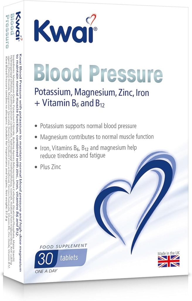 Potassium, Magnesium 400mg + Vitamin B6 and B12 - 30 Tablets