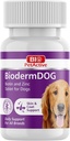 Bio Pet Active BiodermDOG 0.5 comprimés de zinc et de biotine pour chiens, système immunitaire, peau, revêtement et ongles pour chiens, 1,32 oz, 75 comprimés à croquer
