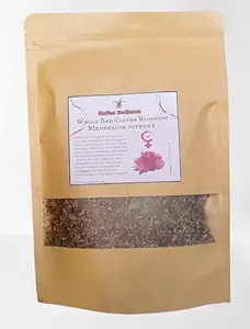 Supplément à base de plantes à rayonnement autochtone - Blossoms à trèfle rouge, 1 oz, soutien à la ménopause, base végétale, poudre, bouteille unique, éclairs chauds, santé cardiovasculaire et osseuse