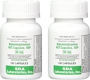 SDA LABORATORIES Diphenhydramine 50mg, Allergy Relief, Antihistamine Capsules, Fast-Acting Formula for Sneezing, Runny Nose & Itchy Eyes – 100 Count (2 Pack)