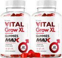 (2 Pack) Vital Grow XL Gommies Homme - Gommies de performance masculine 1050MG Vital GrowXL Blend, Vital Gommy Gommy Advanced Gomitas Formula, 120 Gommies pendant 2 mois