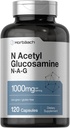 Horbaach N-acétyl Glucosamine 1000 mg de 120 gélules Supplément N-A-G Pills
