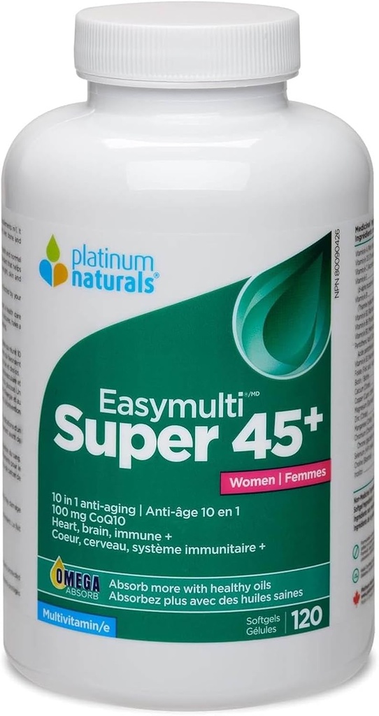 PLATINUM Super Easymulti 45+ pour les femmes ( 120 gels)