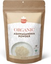 SPICY Organic Ashwagandha Root Powder – 1 lb., Non-OGM, 100% brut de l'Inde – Ginseng indien (Withania Somnifera) – support de stress naturel, énergie et santé immunitaire