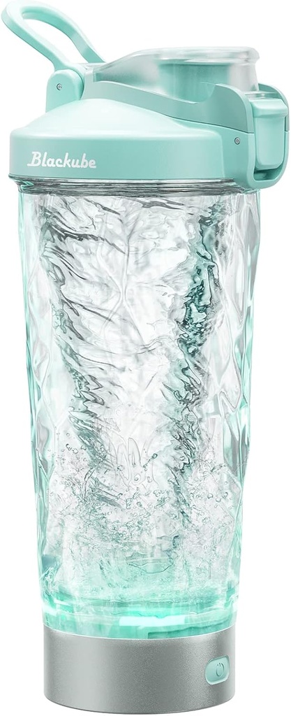 BLACKUBE Bouteilles de shaker de protéines électriques - 18 oz Coupe de mélangeur Vortex rechargeable