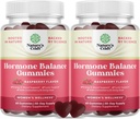 Équilibre hormonal pour les femmes Gommies de tous les âges - Supplément de soutien PMS pour les femmes de réglementer le cycle menstruel et l'équilibre hormonal Ménopause et ailes d'humeur avec vitamine B6 et Dong Quai - 60 Chews - 2 pack