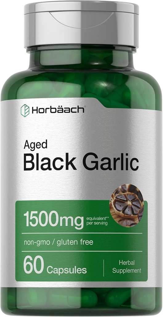 Horbäach Capsules vieillies d'extrait d'ail 1500mg.60 Comte.