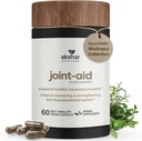 AKSHAR Ayurveda - Aide conjointe - Supplément de soutien conjoint à base de plantes indiennes pour le soulagement occasionnel de la mobilité du genou, du dos, des mains - Suppléments musculaires et des articulations sans cruauté végane (paquet de 1 (60 comte - A))