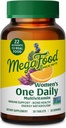 Multivitamines pour femmes MegaFood Un jour - Multivitamines pour femmes - Vitamine C, Vitamine D, Fer et B Vitamines - Bone, Énergie Métabolisme et Immmune Support - Végétarien, Sans gluten - 30 comprimés, 30 portions