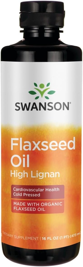 Swanson Flaxseed Oil High Lignan (Omegatru) 16 fl Ounce (473 ml) Liquid
