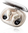 Casques d'oreille ouverts Ecouteurs sans fil - 5.4 Bouds d'oreille Bluetooth avec affichage numérique LED IPX7 Waterproof, casques sans fil Touch Control Air Conduction Stereo Sound avec pilotes 18.2mm 80H Playtime