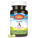 Carlson - Vitamine A, 15000 UI Palmitate (4500 mcg RAE), Vision santé et peau saine, fonction immunitaire, 240 softgels
