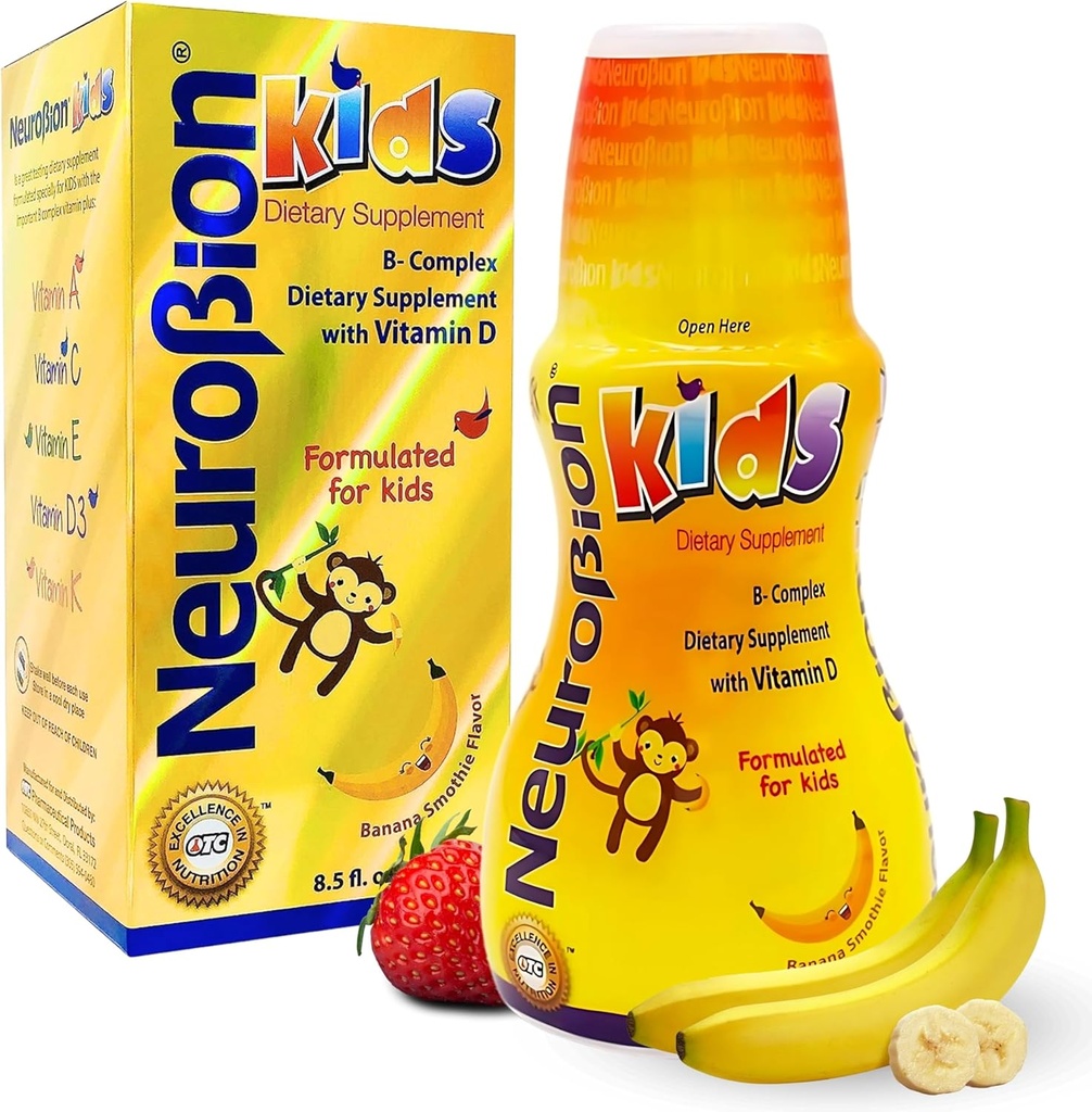 Neurobion Kids B complexe liquide - puissante multivitamine saine pour les enfants - 8,5 fl oz