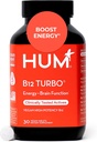 HUM B12 Turbo, supplément de vitamine B12, soutien énergétique quotidien, Calcium pour la santé des os, B-12 suppléments d'énergie de vitamine, sans gluten, végétalien, non OGM, 30 comprimés végétaliens à haute puissance