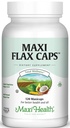 Bouchons de lin Maxi – Huile de lin biologique, Omega 3, 6, 9 - Presse froide - Sans hexane, 700 mg – Casher, 120 capsules
