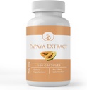 Ingrédients originaux purs Extrait de papaye, toujours pur, sans additifs ou charges, laboratoire vérifié (100 capsules)