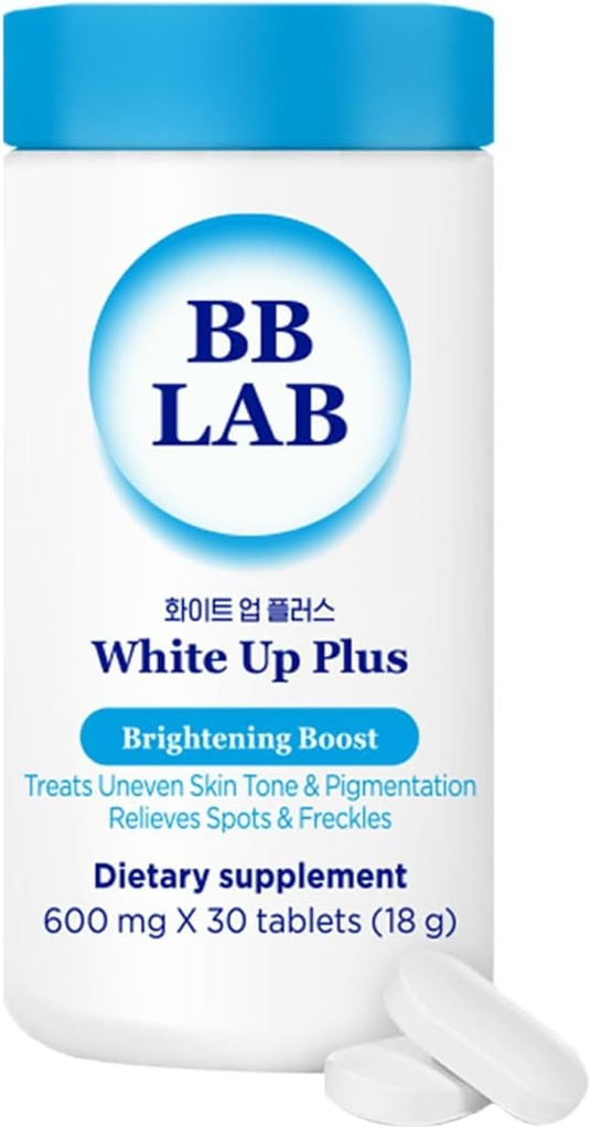 BB LAB White Up Plus Supplément avancé pour le soutien de la peau, le glutathion coréen, la L-cystine, la vitamine C, les taches foncées et la peau d'acné