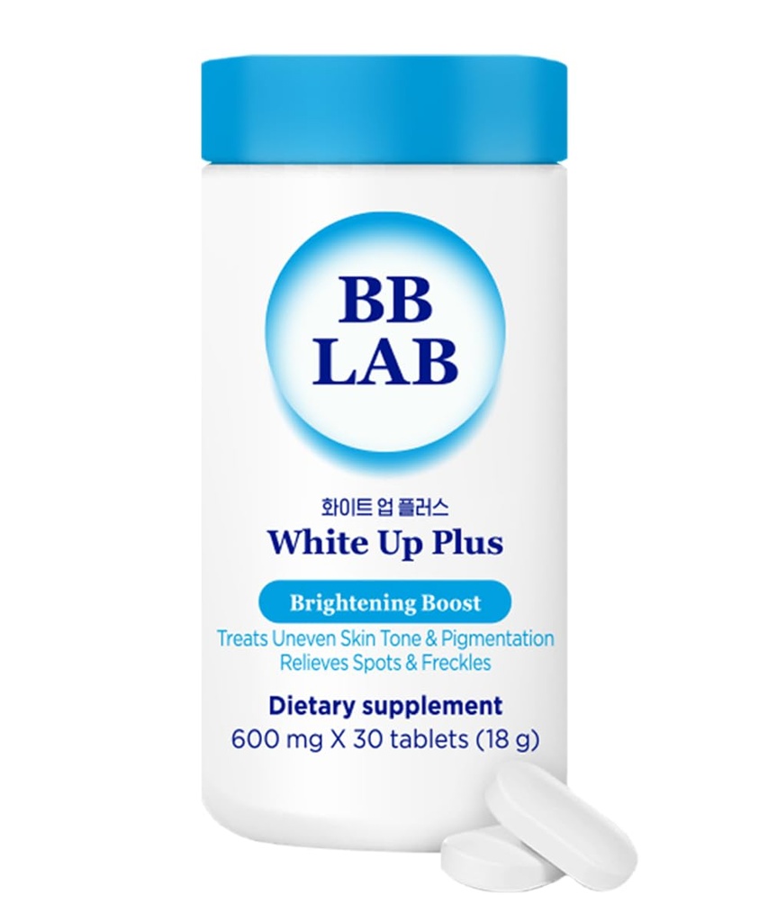 BB LAB White Up Plus Supplément avancé pour le soutien de la peau, le glutathion coréen, la L-cystine, la vitamine C, les taches foncées et la peau d'acné