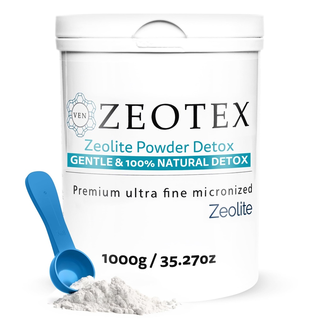 Poudre de détox de zéolite – supplément de clinoptilolite pour le nettoyage complet du corps, la santé de Gut, l'énergie, l'immunité et le pH support