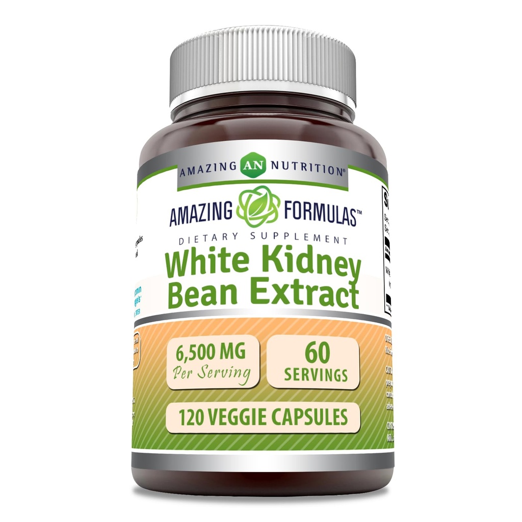 Formules étonnantes White Kidney Bean Extract 6500 Mg.