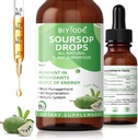 Soursop Graviola gouttes liquides: 1800mg Premium Antioxydant Support pour Imune Santé Digestion Relaxation Sommeil Vegan Gluten Sans sucre 1 Fl Oz 30 Jour d'approvisionnement