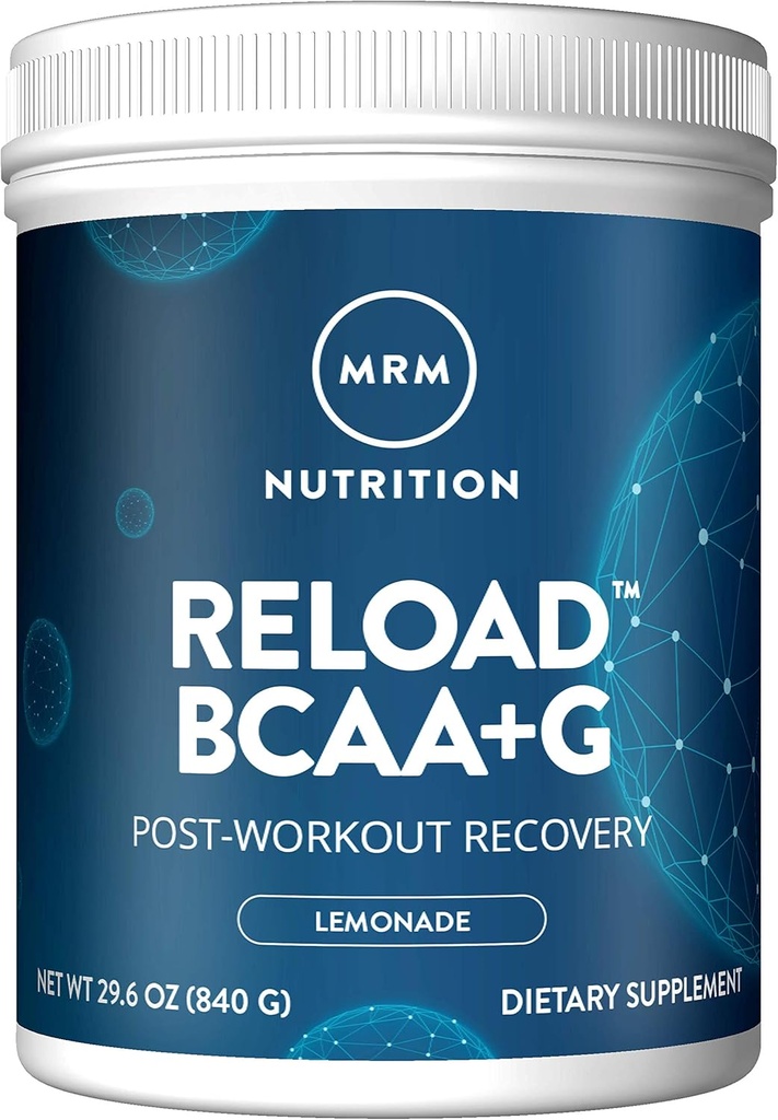MRM BCAA+G RELOAD Post-Workout Recovery – Lemon, 840g - 60 Servings Per Container