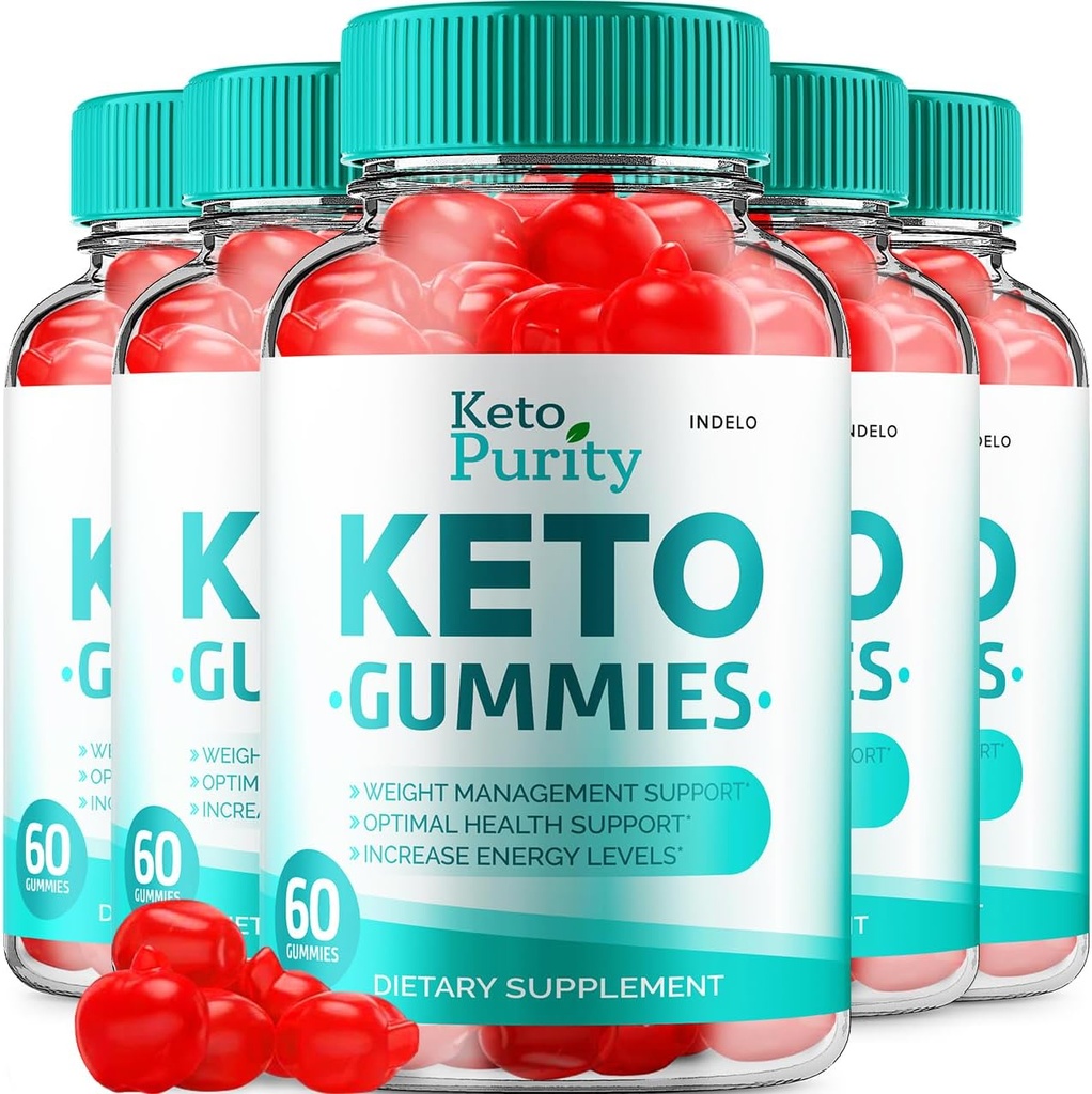 (5 Pack) Pureté kéto Gommies de vinaigre de cidre de pomme Perte avancée - Pureté Keto Plus Gommies de gestion de poids de vinaigre de cidre de pomme CétoPureté, Gommies de pureté kéto Avis Vitamine B12 Keto+ACV (300 Gommies)