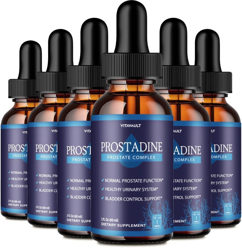 Prostadine, Potent Prostate Support Liquid Drops, Highly-Rated Prostadine for Overall Prostate Wellness, Easy-to-Use Dropper Form (6 Pack)