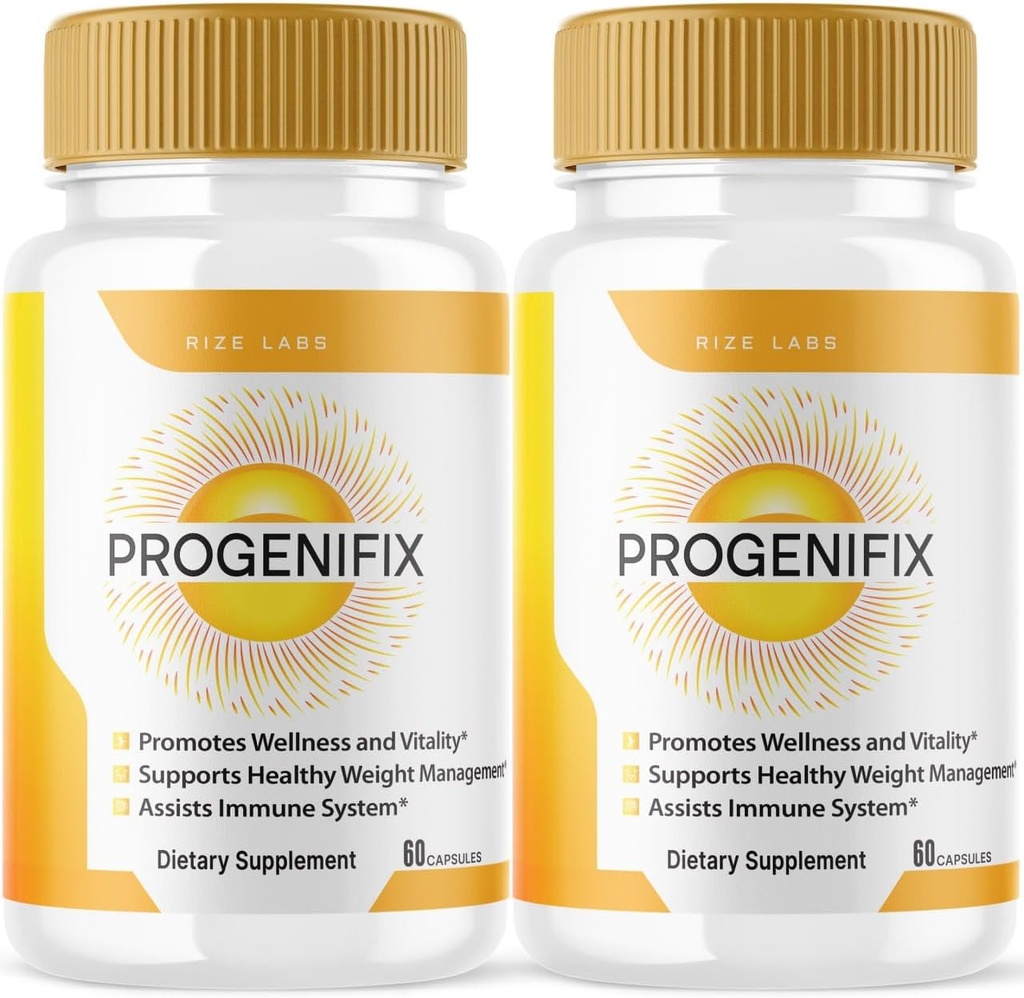 ize labs (2 Pack) Progenifix Supplément perte de poids, Progenifix Capsules Total Bien-être corporel, Progenifix Mode de vie sain pour une vie plus heureuse, Progenifix Critiques (120 Capsules)