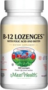 Maxi Santé Vitamine B12 Lozanges avec acide folique et biotine - Sublingual B12 Vitamines Flaveur de fraises - Végétarien Kosher B 12 Vitamine pour la production de globules rouges et l'énergie (360 Nombre)