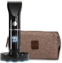 The Beard Club Trimmer for Men with Travel Bag - Perles et cheveux rechargeables sans fil électrique - High Power 7000 RPM - 8 Guides couleur 45 Longueurs de tige uniques - Travel Lock