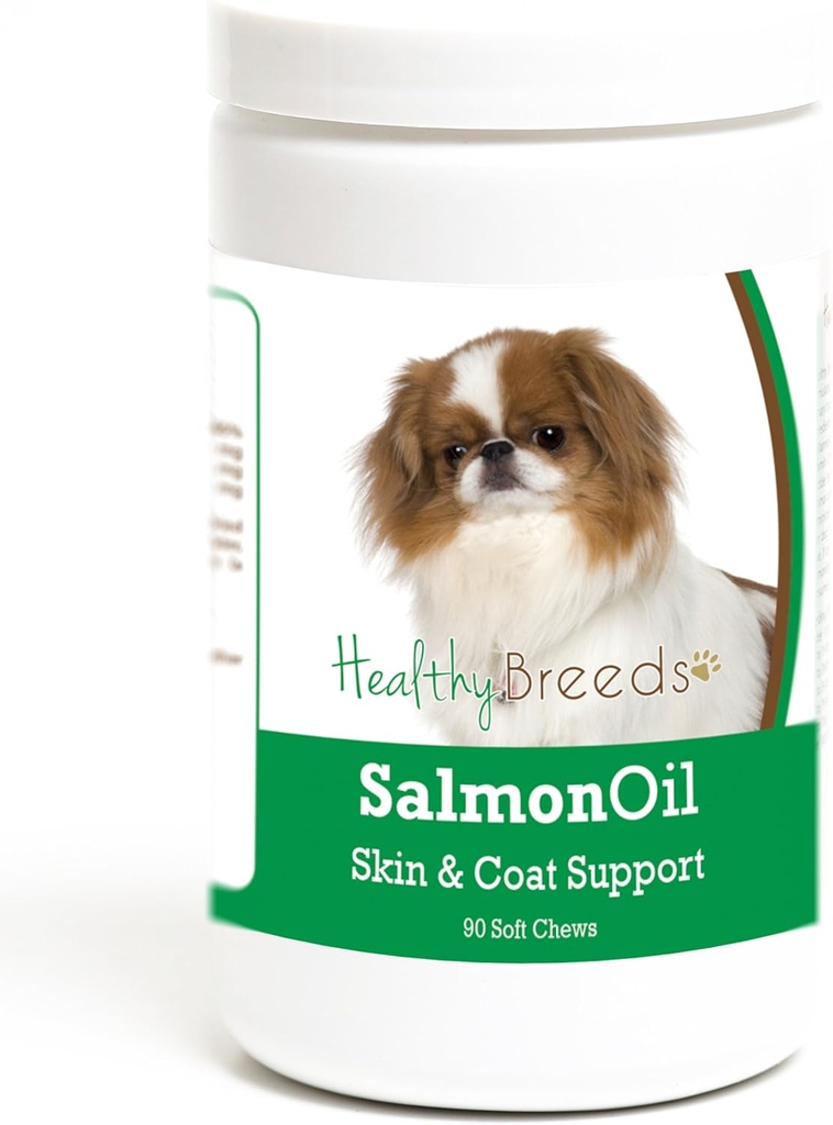 Healthy Breeds Japanese Chin Salmon Oil Soft Chews 90 Count