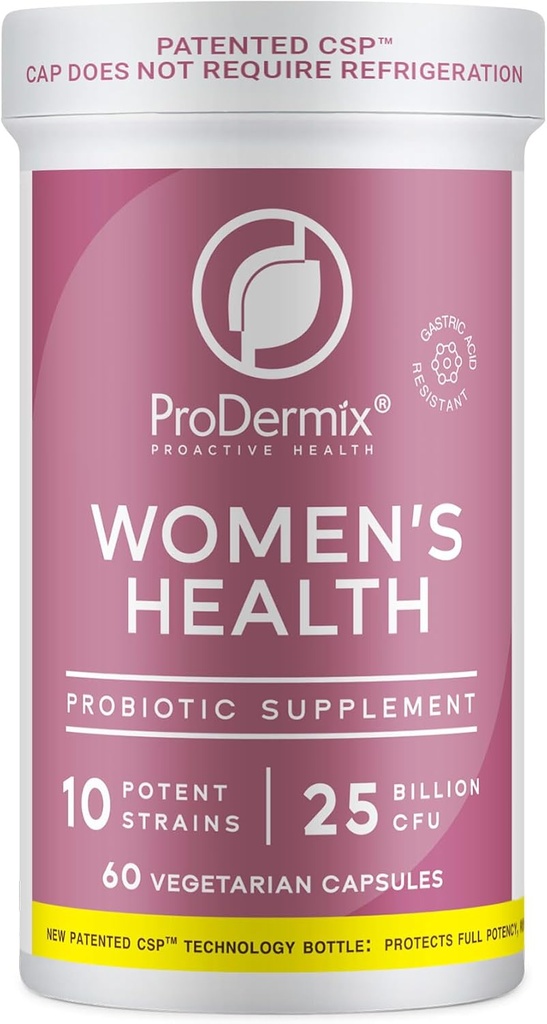 Probiotiques pour les femmes, probiotique vaginal, favorise l'équilibre PH, la santé de l'UT, 25 milliards UFC, Supplément de femmes une fois par jour, Kosher, (60 capsules)