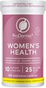 Probiotiques pour les femmes, probiotique vaginal, favorise l'équilibre PH, la santé de l'UT, 25 milliards UFC, Supplément de femmes une fois par jour, Kosher, (60 capsules)