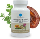 Dr. Robaina Astragalus & Reishi Capsules – Immune, foie et soutien cardiovasculaire – Mélange à base de plantes à haute puissance – végétalien, non OGM, fabriqué aux États-Unis, 60 capsules
