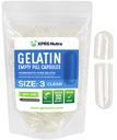 XPRS Nutra Taille 3 Capsules vides - 100 Compter Capsules vides de gélatine - Pills Bricolage Capsule Remplissage - Pure Pilule Gel Caps rempli Do-It-Youlf Vitamines et suppléments
