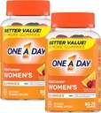 Un jour Femmes VitaCraves Multivitamine Gummies, Supplément aux vitamines A, C, E, B6, B12, Calcium et Vitamine D, 80 Comte